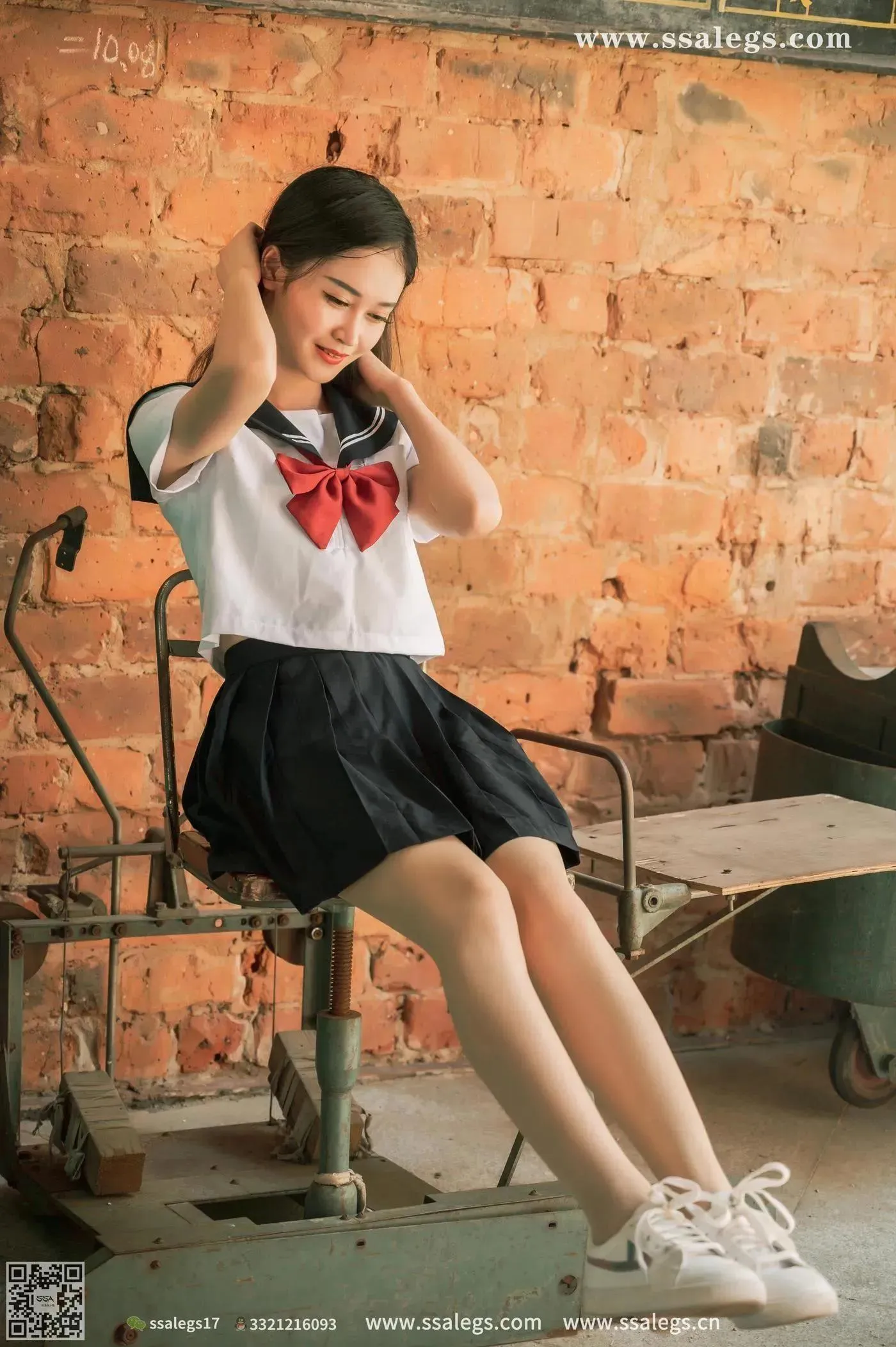 [SSA丝社]超清写真 NO.422 漫漫白色jk制服肉丝写真(下) [84P]插图
